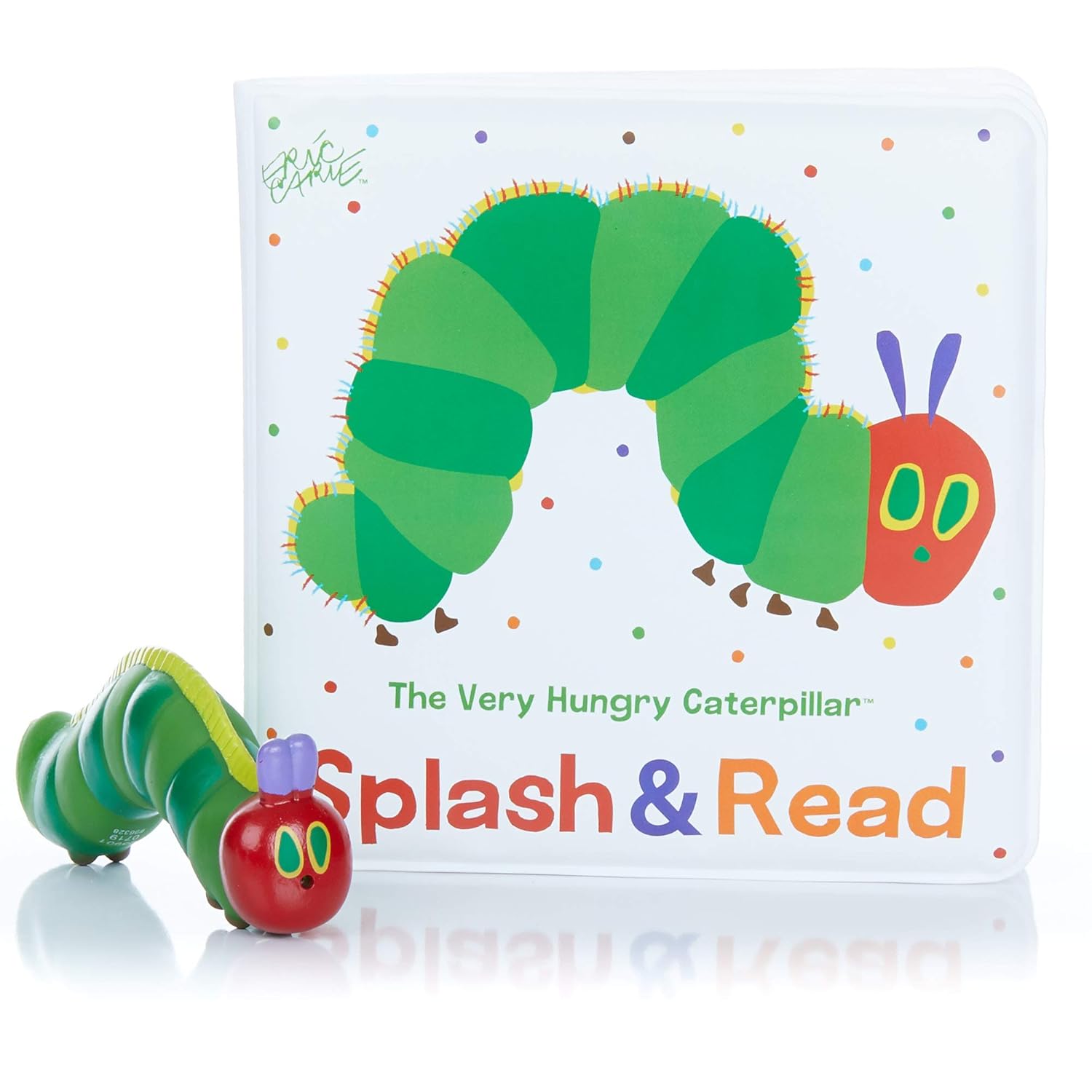 World of Eric Carle, The Very Hungry Caterpillar Bath Set, Caterpillar Book & Squirty