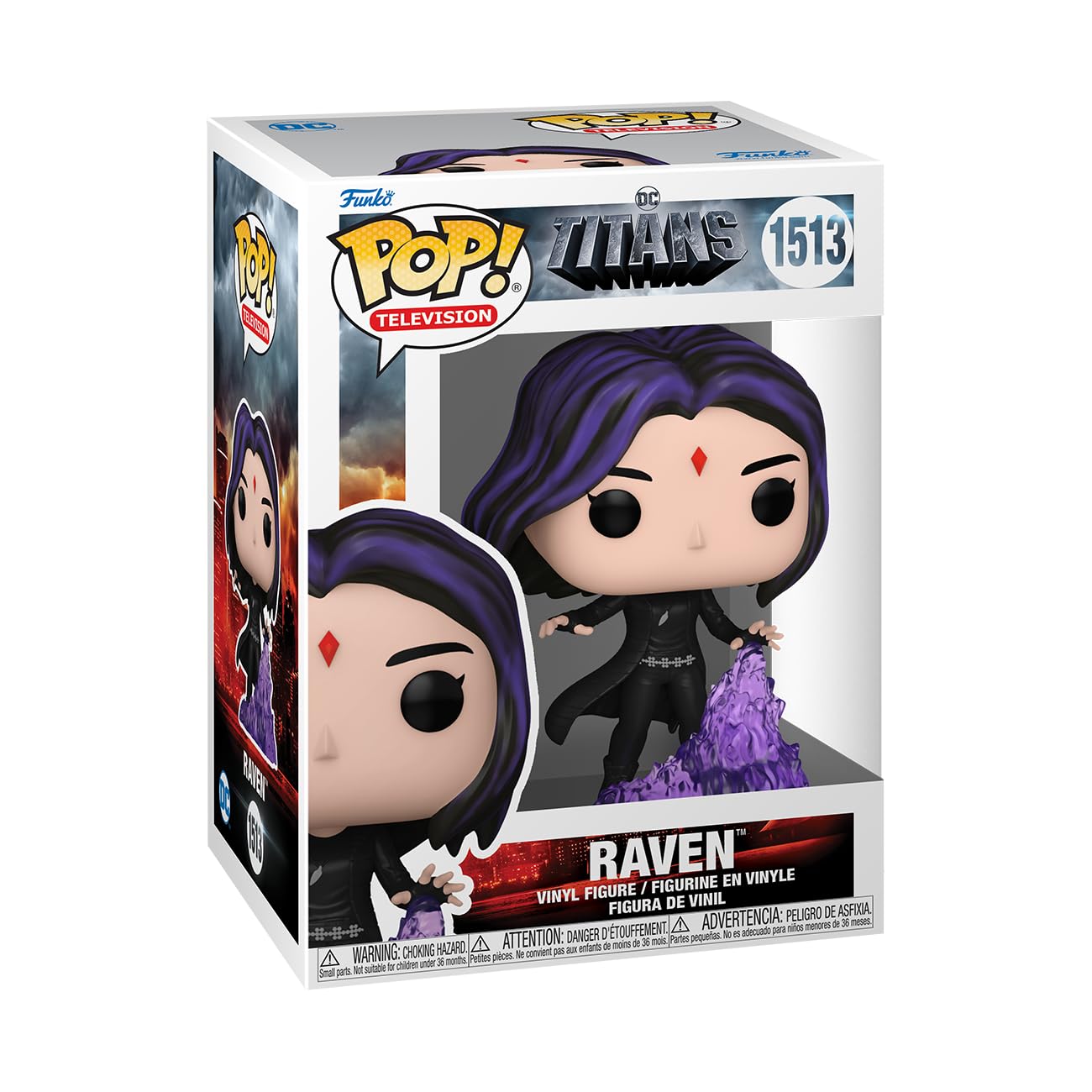 Funko POP! TV: Titans - Raven - DC Titans - Collectable Vinyl Figure - Gift Idea - Official Merchandise - Toys for Kids & Adults - TV Fans - Model Figure for Collectors and Display