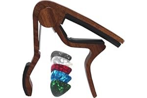 MOYLEAF Guitar Capo for Acoustic and Electric Guitars,Capo for Electric Guitar and Acoustic Guitar,Capo for Acoustic Guitar 6 String,Guitar Accessories with Guitar Tuner