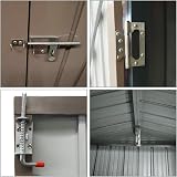NC 8x6FT Metal Garden Shed Outdoor Storage Utility Tool Box Galvanized Steel view 6