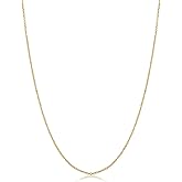 Kooljewelry Womens Chain Elegant - 14k Gold Filled Cable Chain Necklace, Spring Ring Clasp