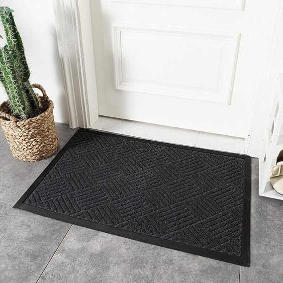 FengRui Original Durable Rubber Door Mat, Heavy Duty Doormat, Indoor