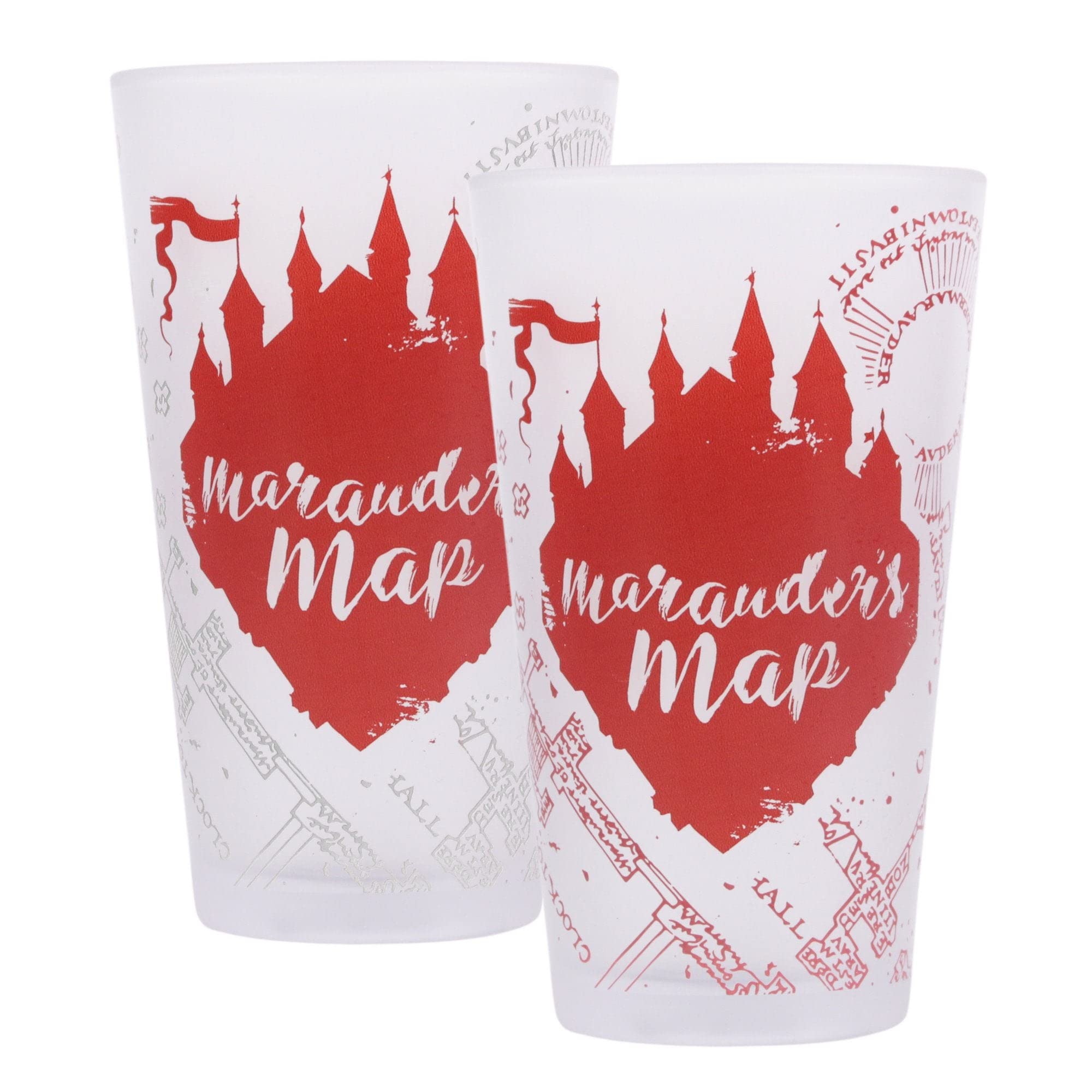 Half Moon Bay Harry Potter thermosensitive Glass to Cold Liquids - Marauder's Map, The map of The Malandrino