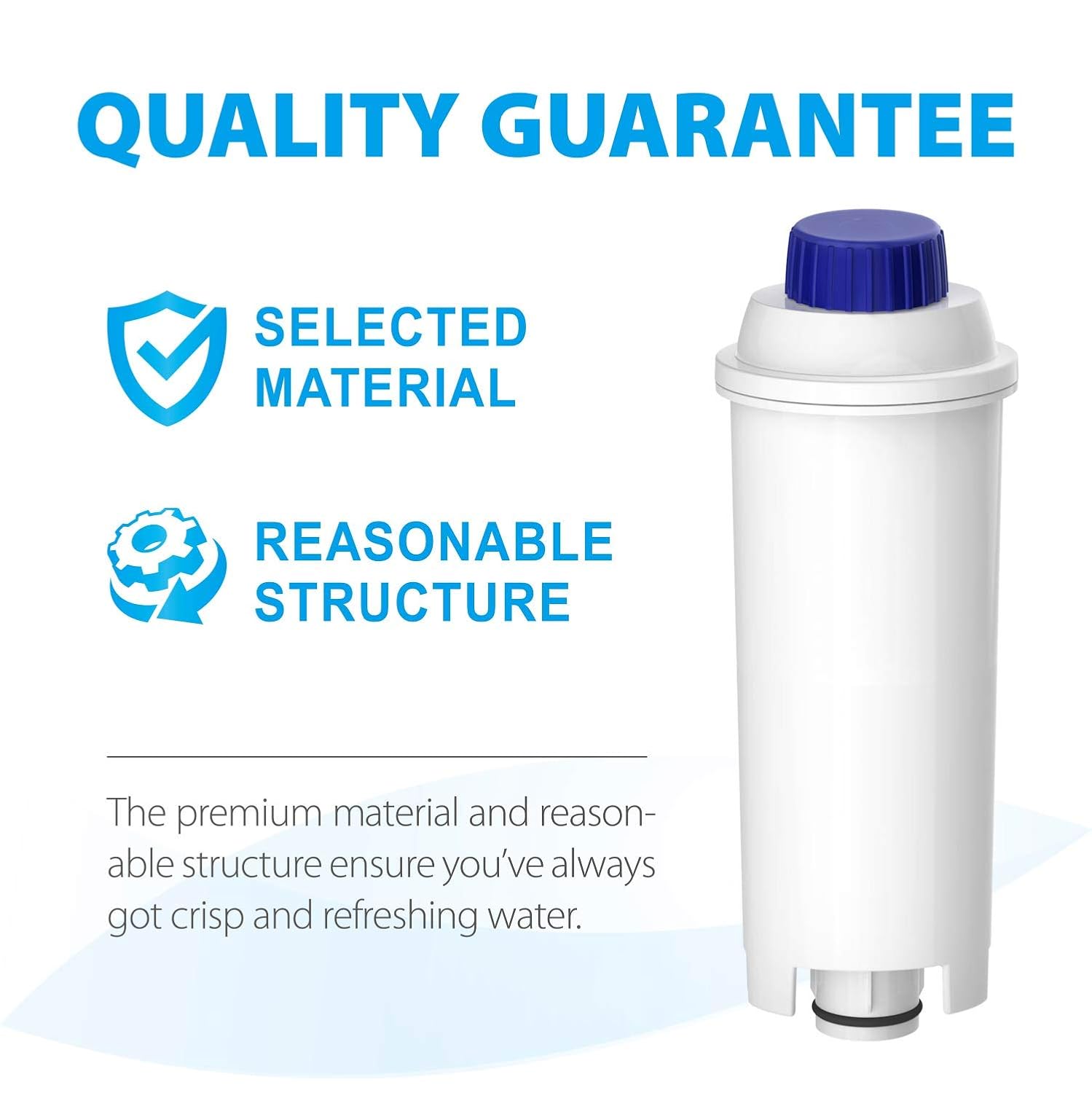Waterdrop Coffee Filter, Replacement for De'Longhi® Water Filter DLSC002, ECAM, Eletta, Dinamica, Magnifica - Image 4