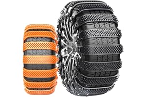 20 Pack Tire Chains, Universal Emergency Tire Chains, Adjustable Plastic Anti-skid Ties,Safety Chains for Most Cars, SUV Truc