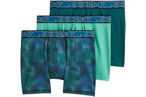 Jockey Men's Underwear Active Microfiber 5" Boxer Brief - 3 Pack