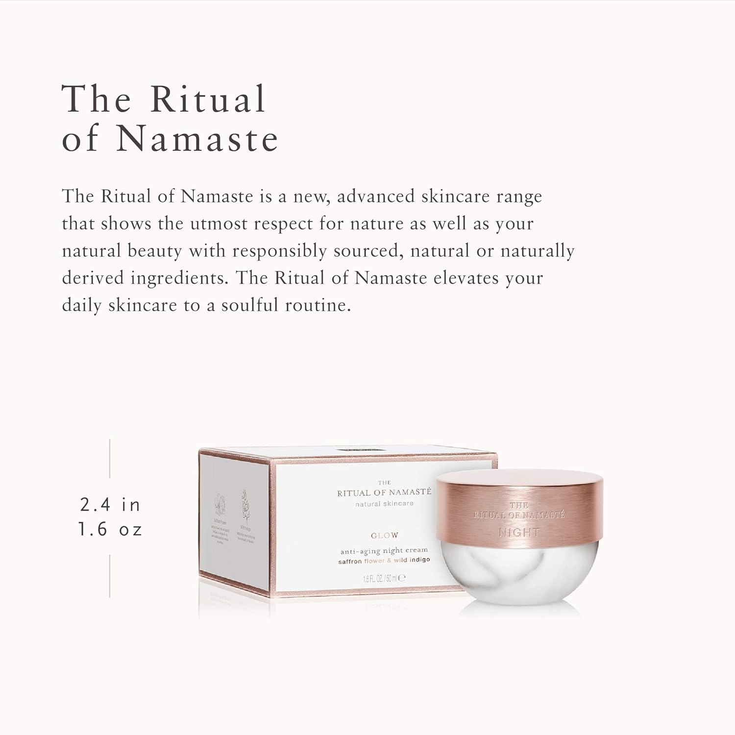 the ritual of namaste glow radiance anti aging day cream