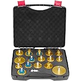 VEVOR Brake Master Bleeder Kit, 17 Pcs, Professional Brake Bleeder Adapter Set with Complete Kit & Handle, Durable Brake Blee