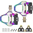 KOOTU KEO Bike Pedals 9/16" Universal Road Bike Pedals Bicycle Platform Pedals Clipless Pedals Suitable for Road Bike Spin Bike MTB Indoor Bike