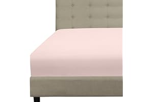 ROYALE LINENS Fitted Sheet Twin XL - Brushed Hotel Quality 1800 Ultra-Soft Wrinkle & Fade Resistant - Bottom Sheet - Deep Pocket Stretches Up to 16" - Fitted Sheet Only - Elastic Sheet (Twin XL, Pink)