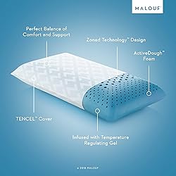 MALOUF Zoned Pillow Infused with Temperature
