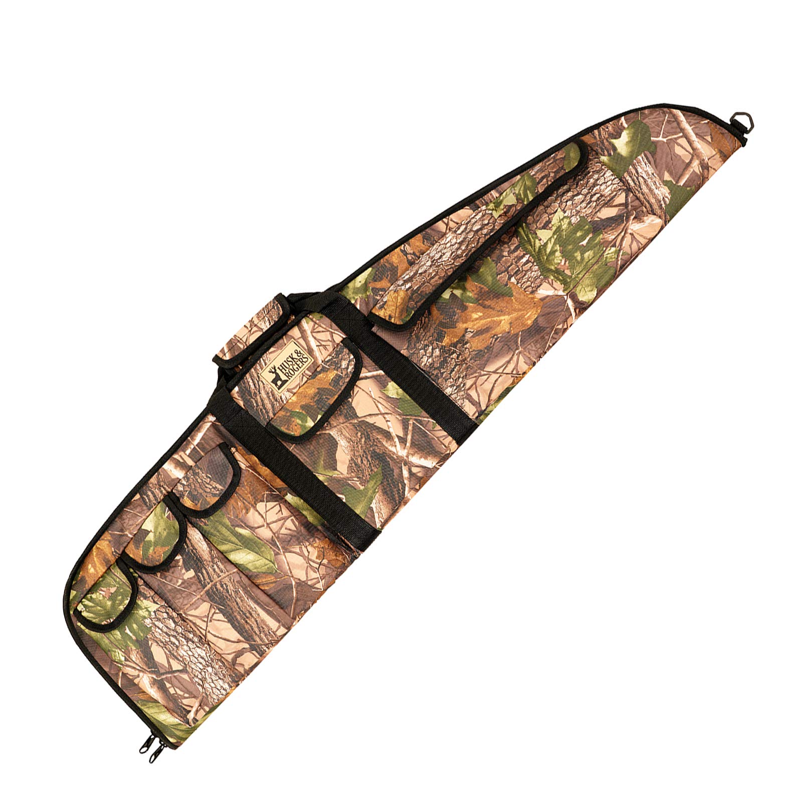 Husk & Rogers 5 Pocket Soft Padded Air Rifle Gun Carry Case (Woodland Camo)