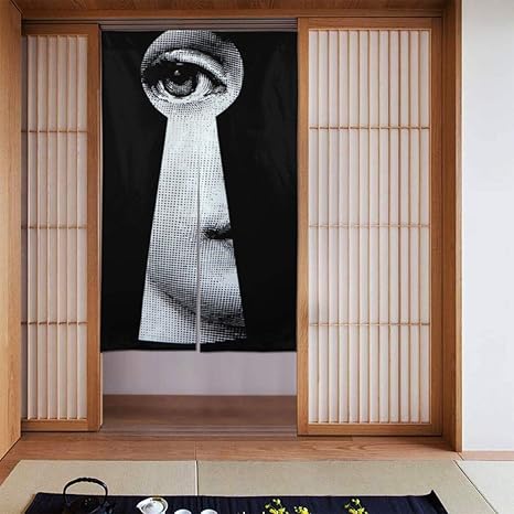 Amazon のれん カーテン ピエロフォルナセッティ 柔らかい おしゃれ 玄関 キッチン リビング 台所 飲食店 出入り口 開店祝い 新築祝い 仕切り 遮光 暖簾 カーテン 幅86丈143cm のれん オンライン通販