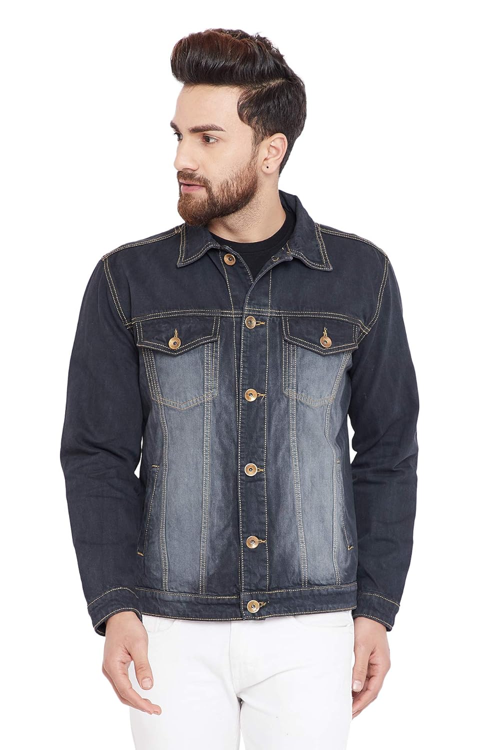 krossstitch denim jacket