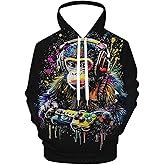 Zenzenze Rainbow Horse Hoodies for Men Women 3D Graphic Sweatshirts Novelty Pullover Hoodie Funny Hoody Hooded With Pockets