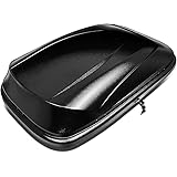 DNA MOTORING PT-ZTL-8166-BK Car Roof Top Mount Travel Storage Box Luggage Carrier w/Lock with Cross Bars Only,Black