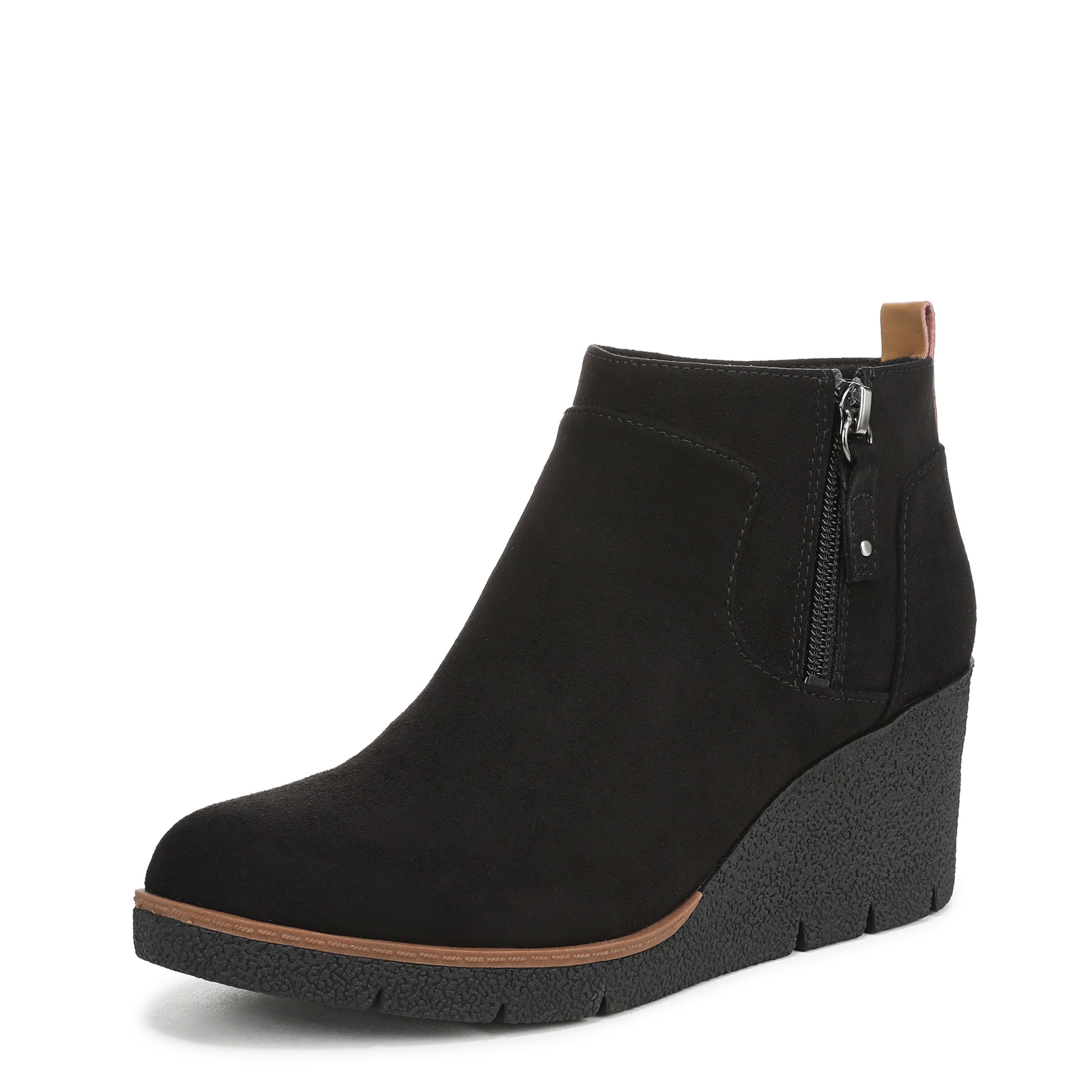 Dr. Scholl’s Women’s Bianca Ankle Boot Black Micro 6 M
