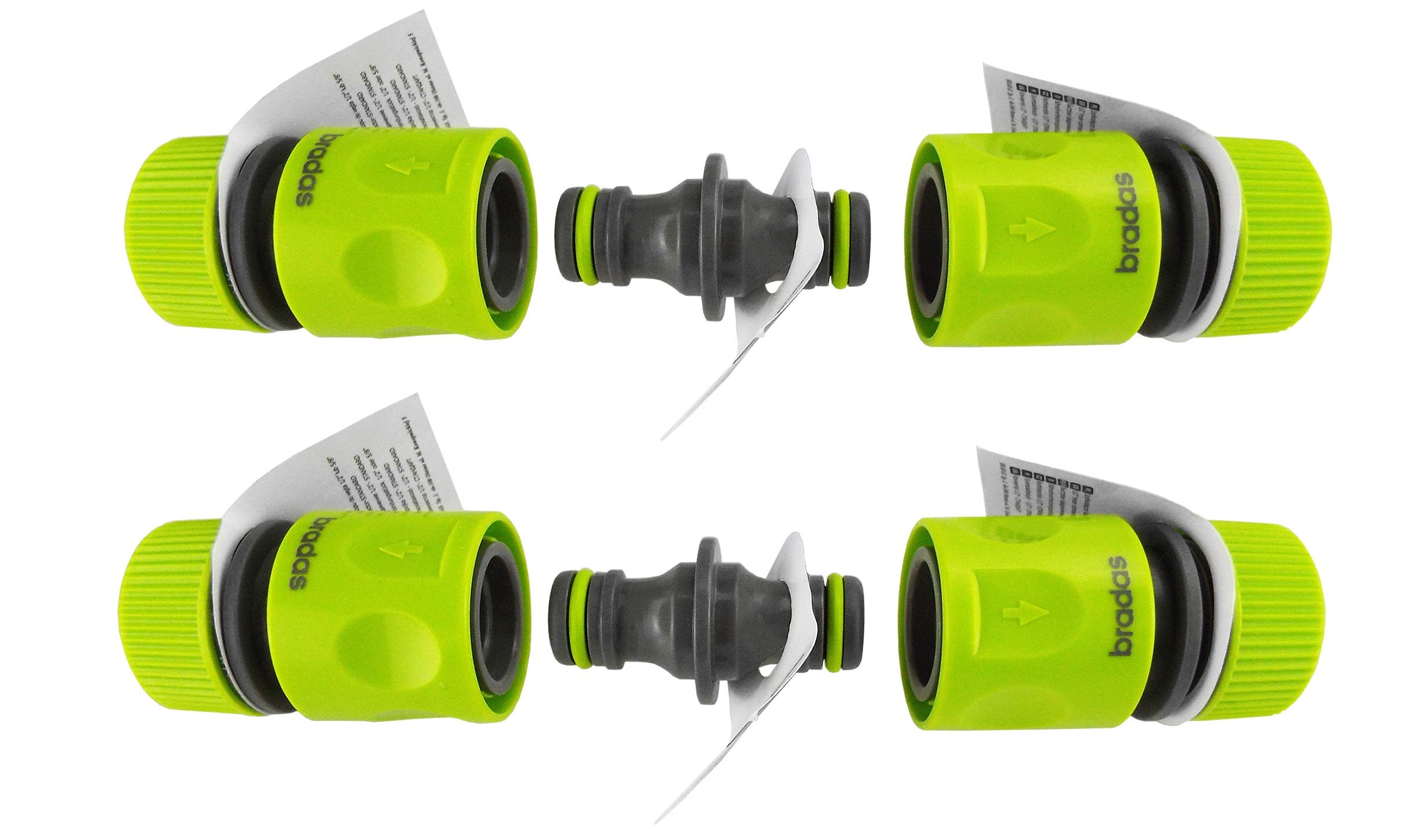 garden/patio watering, garden hosepipe repair/brakable link connector/fiitting 4 x female hose connector+2 double male