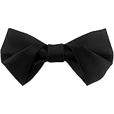 GUUNIEE Mens Silk Pre-tied Bowtie Solid Bow Ties