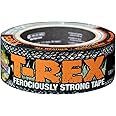 T-REX Ferociously Strong Tape, Duct Tape with UV Resistant & Waterproof Backing for Wood Brick Concrete and More, 12 yd. x 1.88", Gunmetal Gray, 1-Roll (241309)