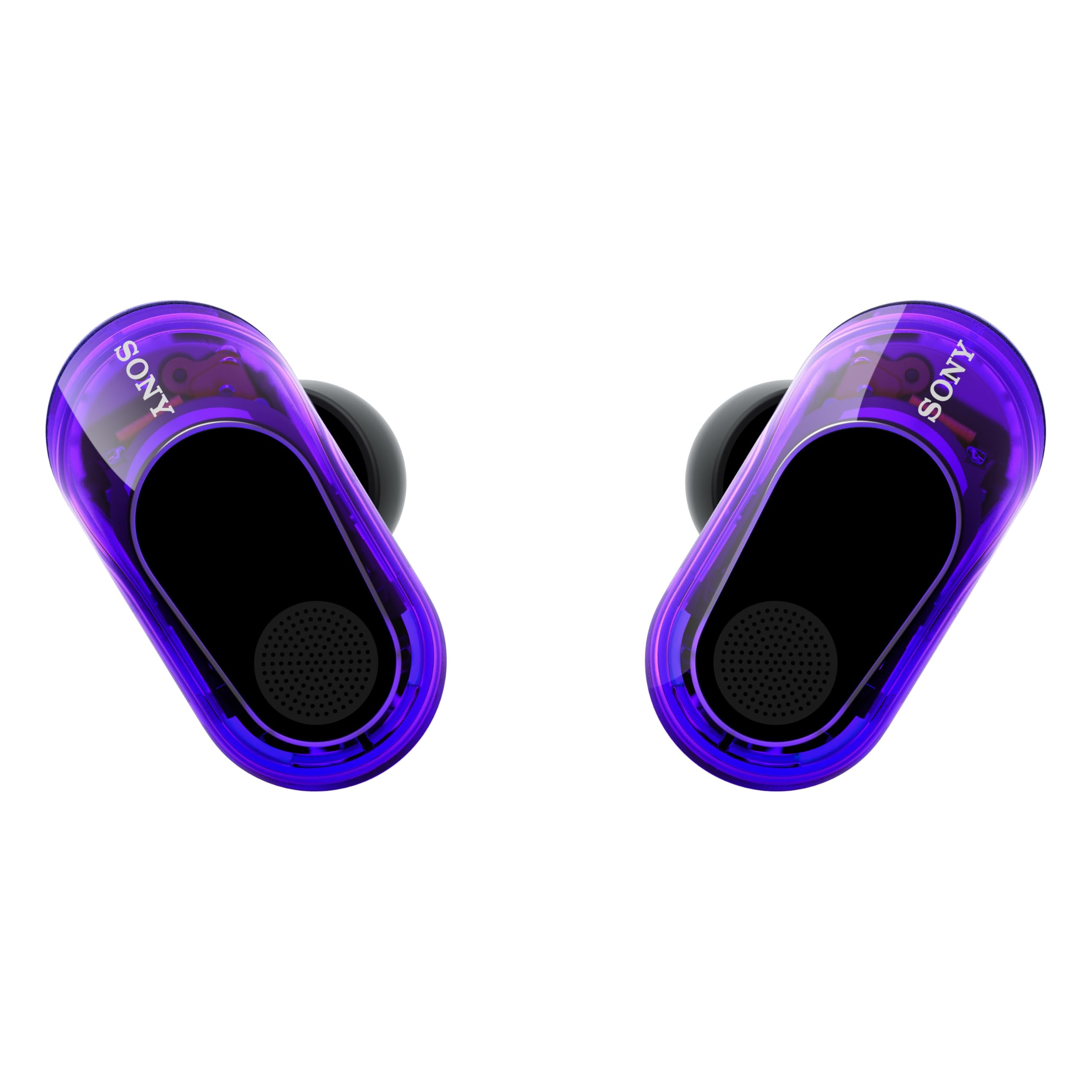 Sony INZONE Buds, auricolari gaming True Wireless, 360 Spatial Sound, Noise Cancelling, microfono con AI, autonomia fino a 24 ore, dongle a bassa latenza, compatibili con PC e PS5, colore Glass Purple