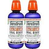 TheraBreath Healthy Gums Periodontist Formulated 24-Hour Oral Rinse with CPC, Clean Mint, 16 Ounce (Pack of 2)