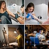 iZELL LED Desk Lamp with USB Adapter 3 Color Modes 10 Brightness Clamp Light view 7