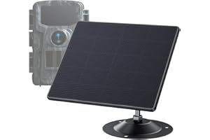 VOOPEAK Trail Camera Solar Panel, Solar Power Charger Kit DC 6V / 2A 2200mAH Output Game Camera, IP66 Waterproof for Hunting Game Cameras Accessory