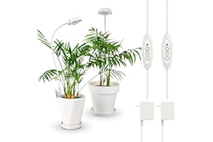 SANSI Grow Lights for Indoor Plants, Pot Clip LED Plant Light for Growing Full Spectrum, Plant Growing Lamp with 4-Level Dimm