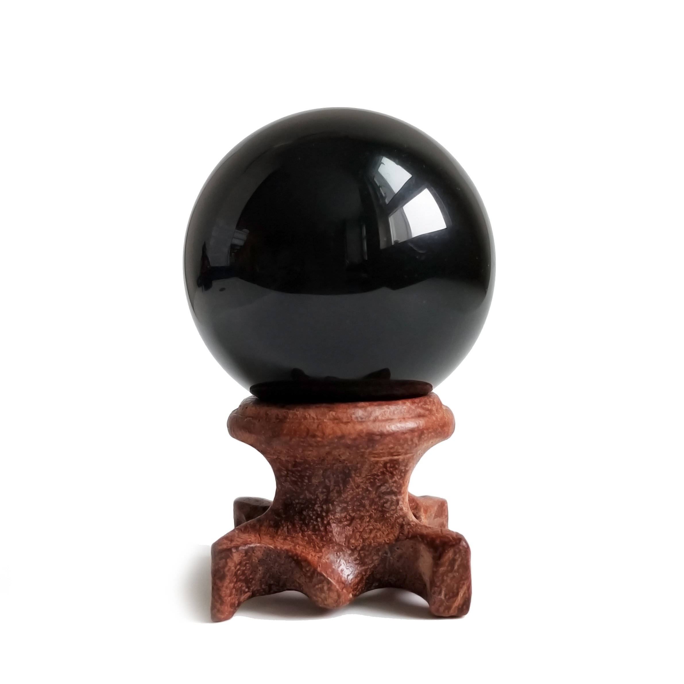 Black Obsidian Crystal Balls for Fengshui, Meditation, Crystal Healing, Divination, Home Decoration, Black Magic Crystal Sphere