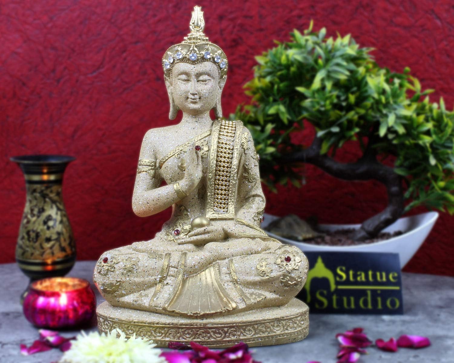 Amazon Com Statuestudio Handmade Buddha Statue Outdoor Large