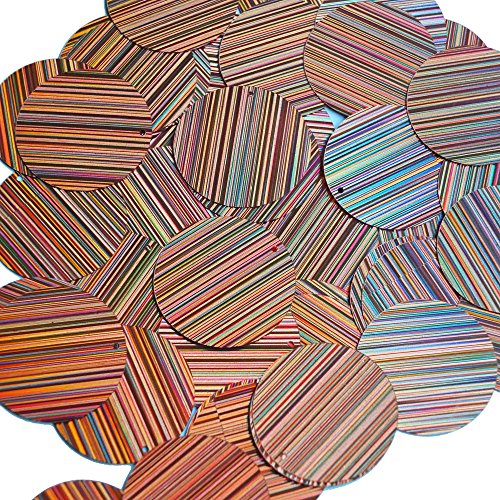 Sequin 30mm Round Salmon Pink City Lights Reflective Couture loose Paillettes. Made in USA.