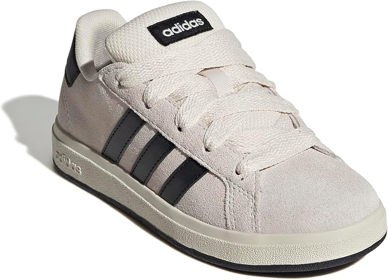 Mixte Enfant Grand Court 00S Kids Shoes, Wonder White/Core Black/Cloud White, 33.5 EU — photo 3 sur 8