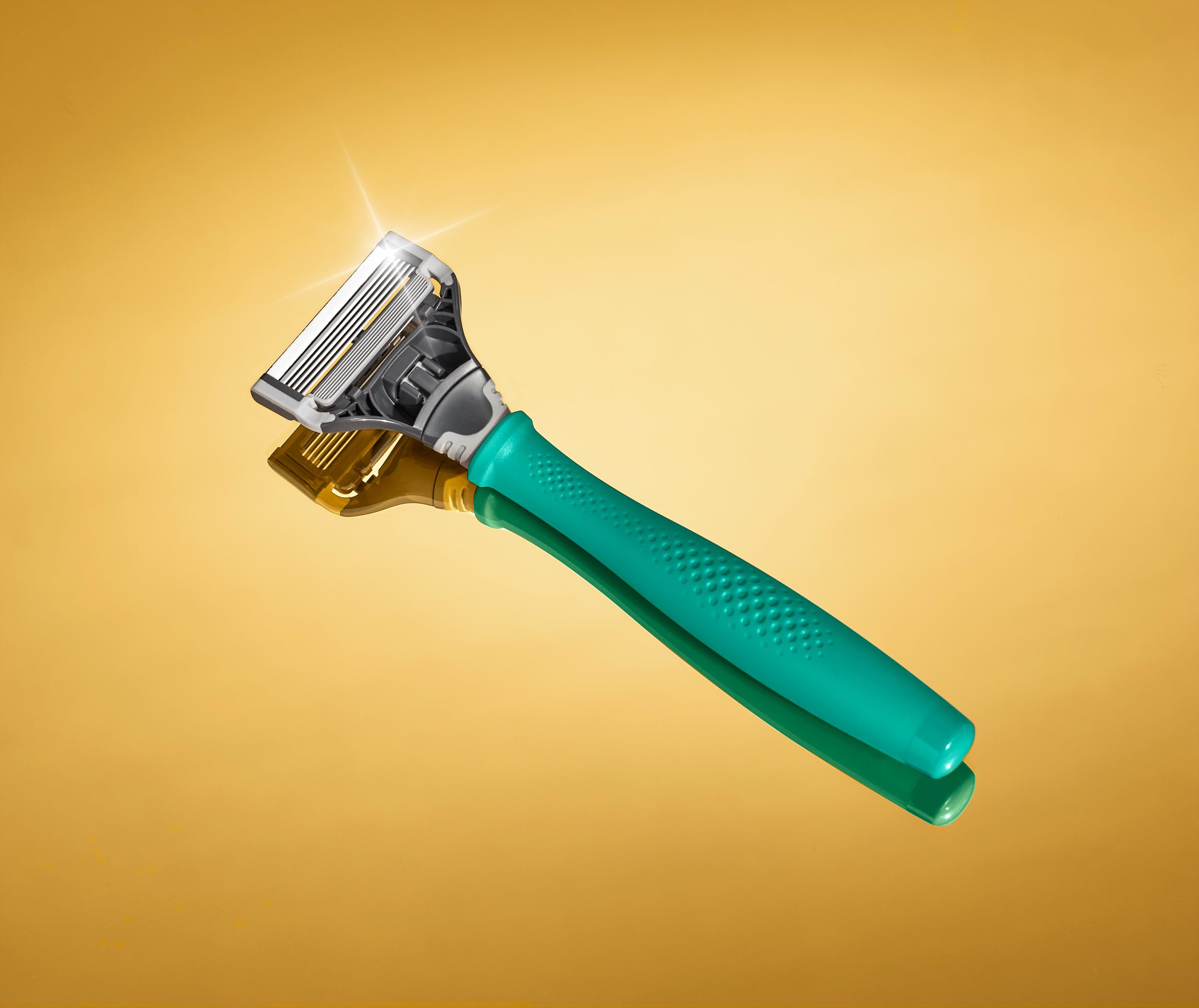 Harry\'s Original Razor for Men - Razor Handle and Blade Cartridge - Stocking Stuffer for Men - German Engineered Blades- Holiday Green Edition