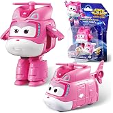 Super Wings Transformable Toys, 2 in Dizzy Robot Transforming Action Figures, 2-in-1 Mode Robot Toys for Boys Girls 4-6 6-8, Fun Plane Toys for Boys Toddlers Kids Age 3 4 5 6 7 8