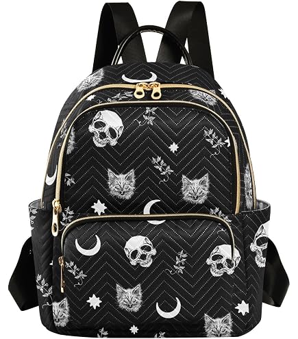 Amazon.com: Snilety Purple Skull Backpack Purse for Women  display picture 3