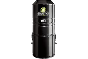 Solution 700 Central Vacuum System – 700 Airwatts, HEPA Filter, Quiet 58 dB, 4.5 Gallon Capacity, 10-Year Warranty, Made in C