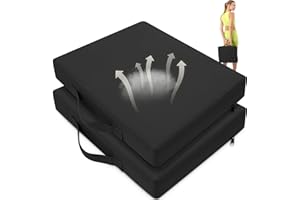 FASTMOMENT 2 Pcs Stadium Seat Cushions Water-Repellent Bleacher Seat Cushions Indoor & Outdoor Seat Cushion for Bleachers Por