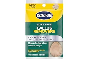 Dr. Scholl's Extra Thick Callus Remover, 4ct // Helps Soften Hard Calluses and Cushions for All-Day Pain Relief