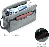 Etercycle Toiletry Bag Men Waterproof Dopp Kit with Handle Grey view 4
