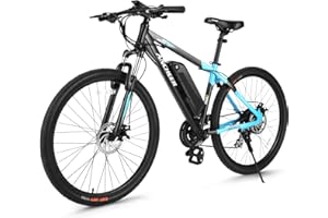ANCHEER Electric Bike for Adults, Peak 750W Ebike, 3 Hours Fast Charge, 60 Miles Electric Bicycle with 48V/499Wh Battery, 27.5 ''Hummmer Electric Mountain Bike with LCD Display, 21/24 Speed