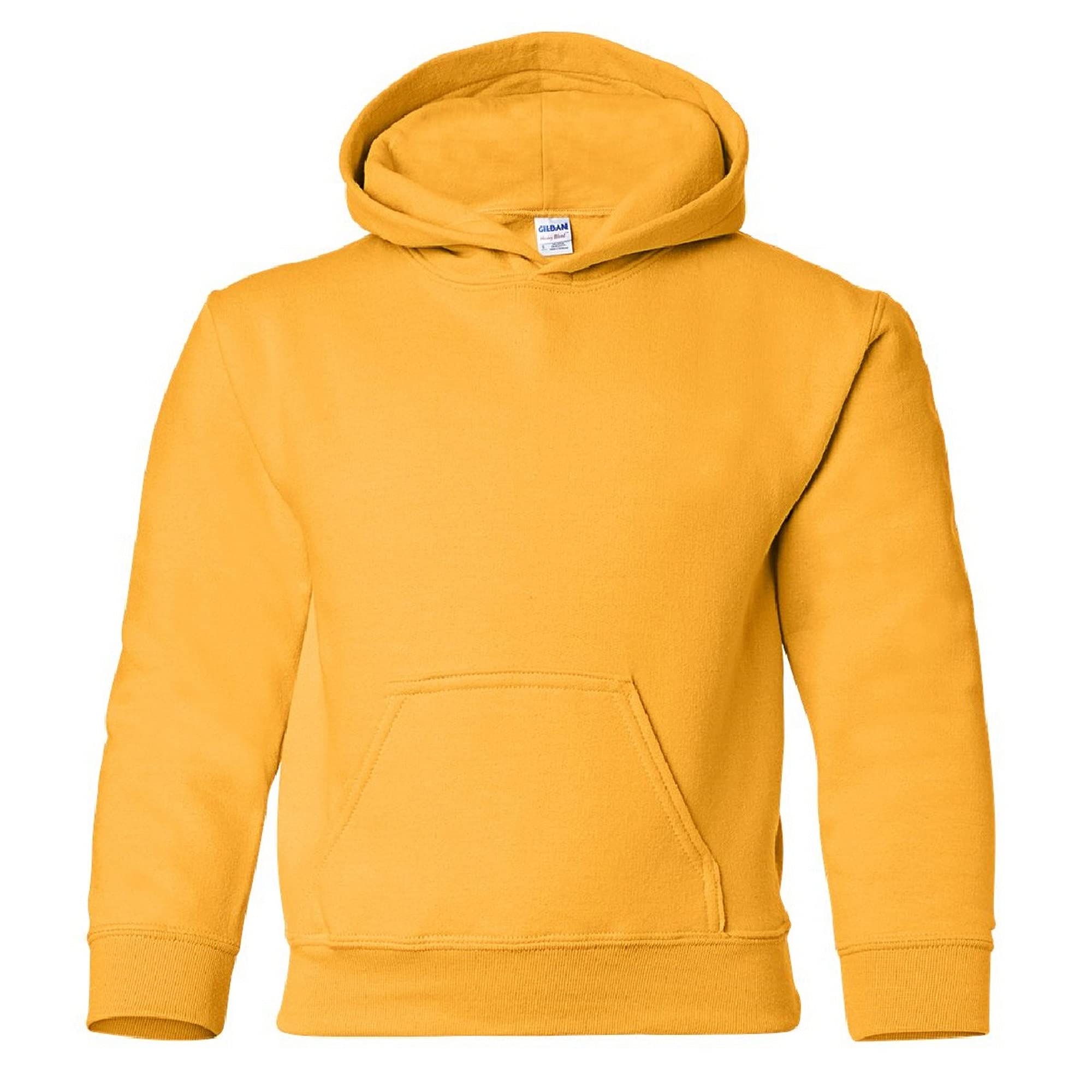 GILDAN Heavy Blend Childrens Unisex Hooded Sweatshirt Top/Hoodie (XL) (Gold)