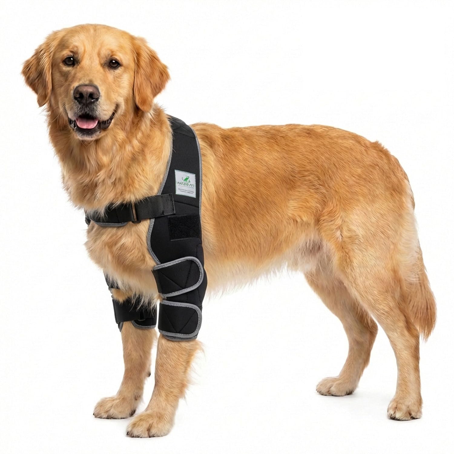Nature Pet ยฎ (S Black Elbow Support for Dog/Elbow Pads with Mesh Insert for Cooling or Heat Pads Ideal for Recurring Calluses and Osteoarthritis in Dog. (S Black) โ image 1