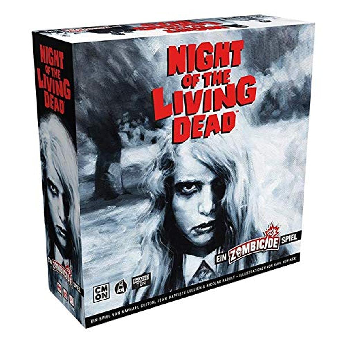 Asmodee Zombicide Night of the Living Dead Basic Game Expert Game Dungeon Crawler German
