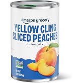 Amazon Grocery, Yellow Cling Sliced Peaches, 15 Oz