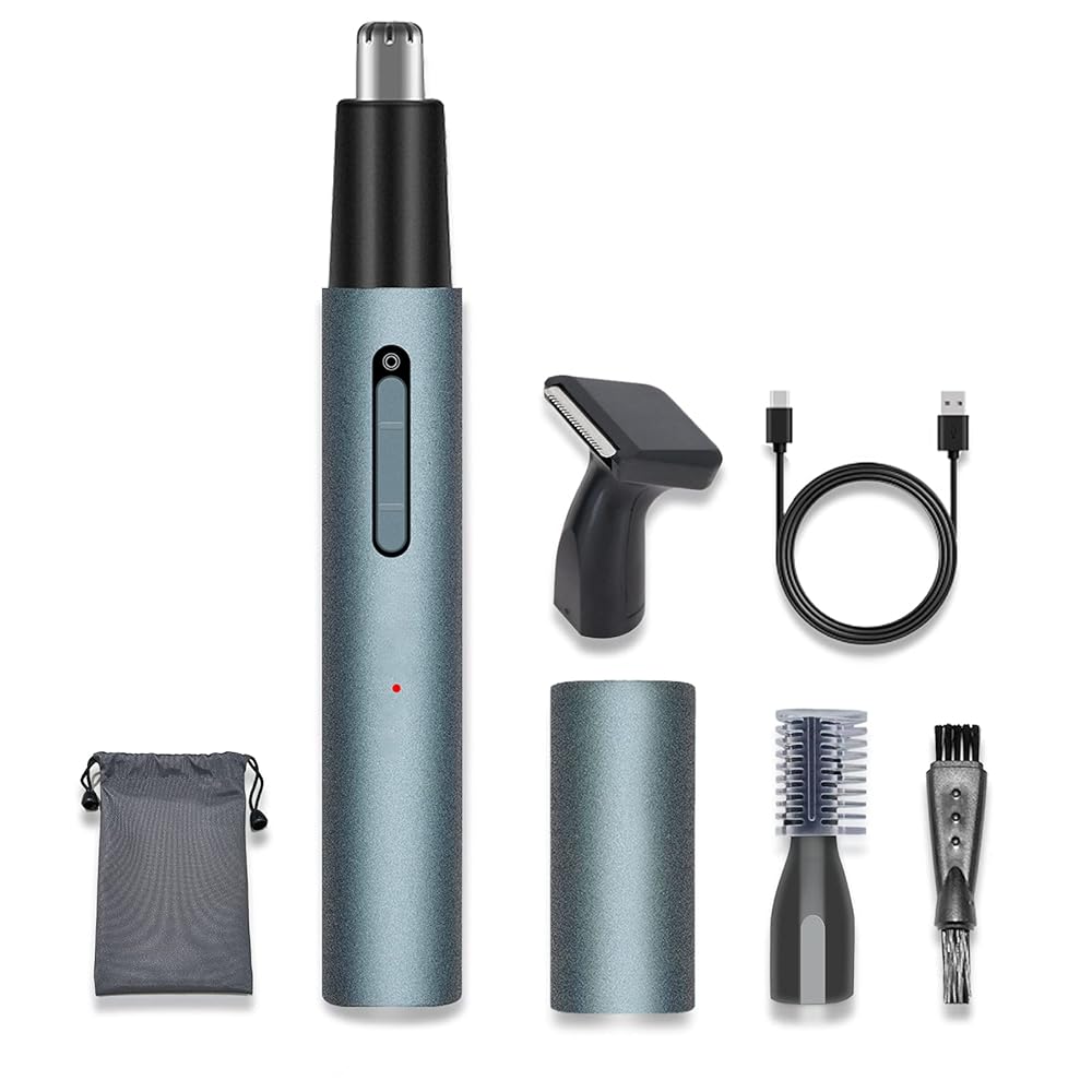 Nose and Ear Hair Trimmer，USB Rechargeable Nose Hair Trimmer for men and women，Waterproof for