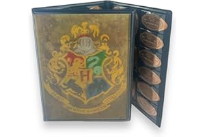VERSAINSECT y Postcard Tri-Fold Pressed Penny Collector Book Holds 60 Pressed Pennies and Your Favorite Postcard for Your Cov