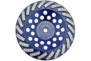 DT-DIATOOL 7 Inch Concrete Grinding Wheel Granite Marble with Turbo Row Diamond Segment