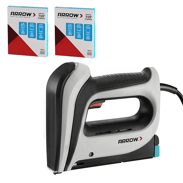 ARROW ELECTRIC STAPLE GUN KIT, CORDED STAPLER WITH...