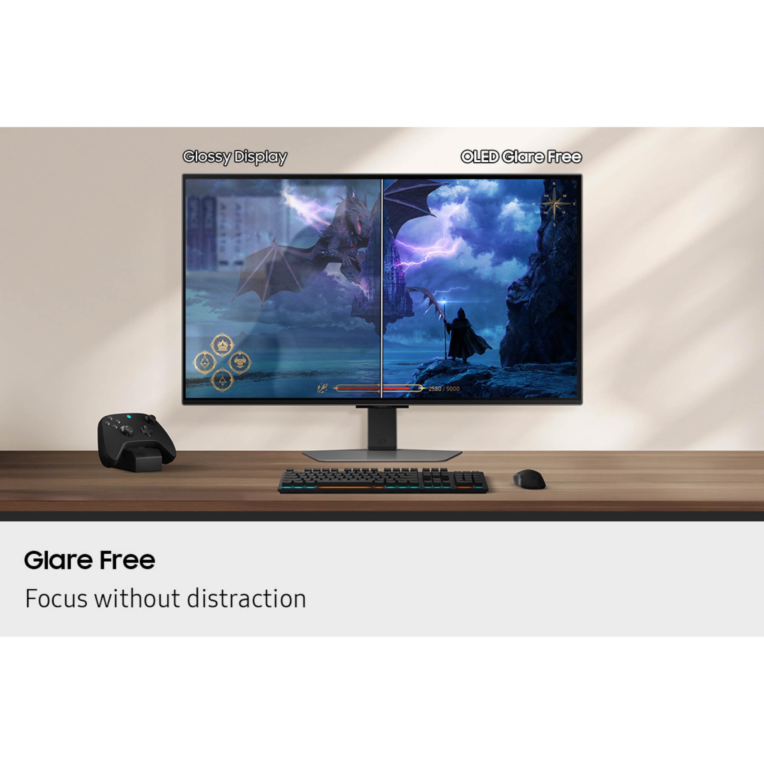 SAMSUNG 32” Odyssey QD-OLED G8 (G81SF), 4K, 240Hz, Gaming Monitor, 0.03ms Response Time, DisplayHDR True Black 400, AMD FreeSync™ Premium Pro, G-Sync Compatibile, 3 Yr Warranty, LS32FG810SNXZA, 2025